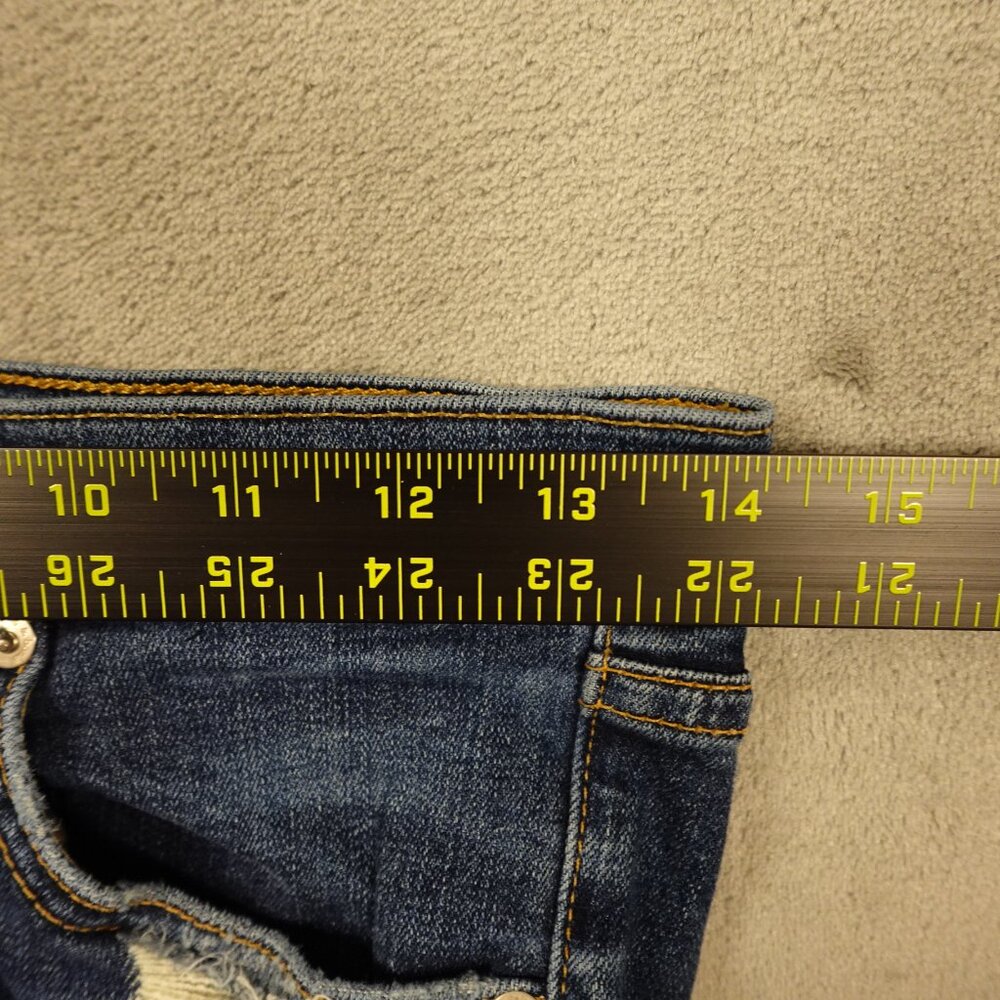 rag & bone Skinny Jeans Women’s 27 Blue Distressed Raw‎ Hem Designer Denim - Picture 7 of 15